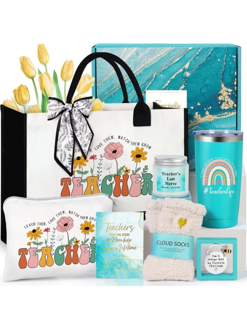 Unique Teacher Appreciation Tote Bag - Funny End of Year Gift, Christmas